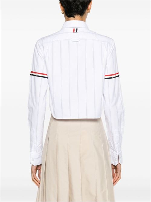 Striped crop shirt THOM BROWNE | FLL183OF0660100